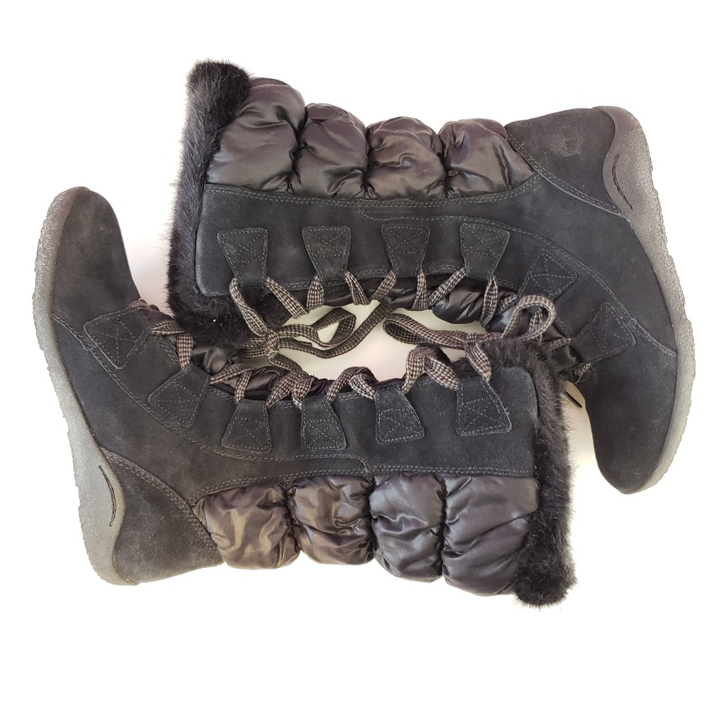 Timberland Parkin Black Lace-Up Winter Boots Women’s Size 6 Style #19635